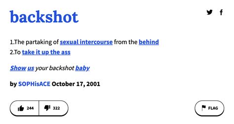 urban dictionary backshots